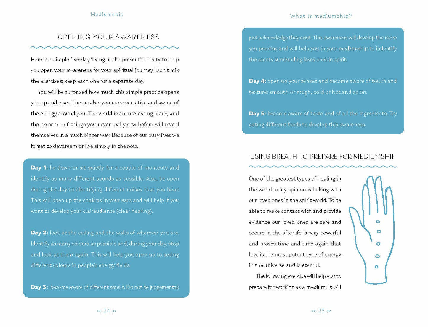 Guide to Mediumship with daily practices for developing awareness and techniques to enhance mediumship skills