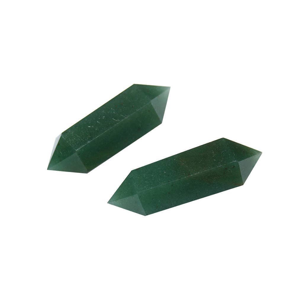Natural Green Aventurine Double Terminated Point | Luck & Heart Chakra Stone - Seidr Magic