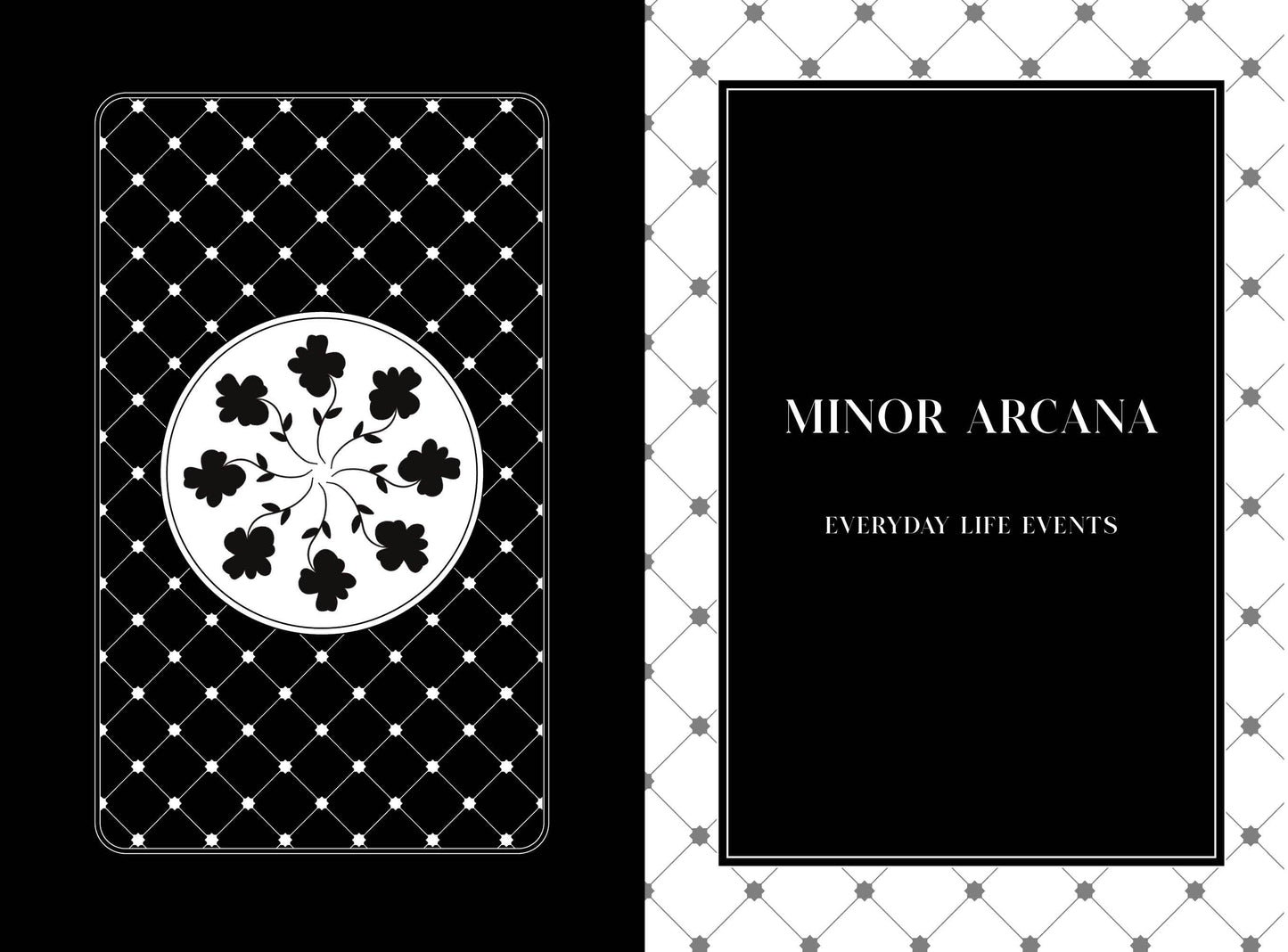 Black Violet Tarot Card featuring Minor Arcana design for everyday life events