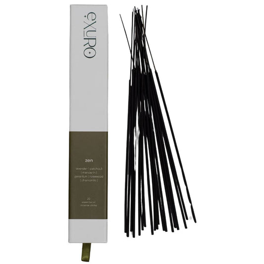 Exuro Zen Incense Sticks in Black for Relaxation and Meditation Spaces